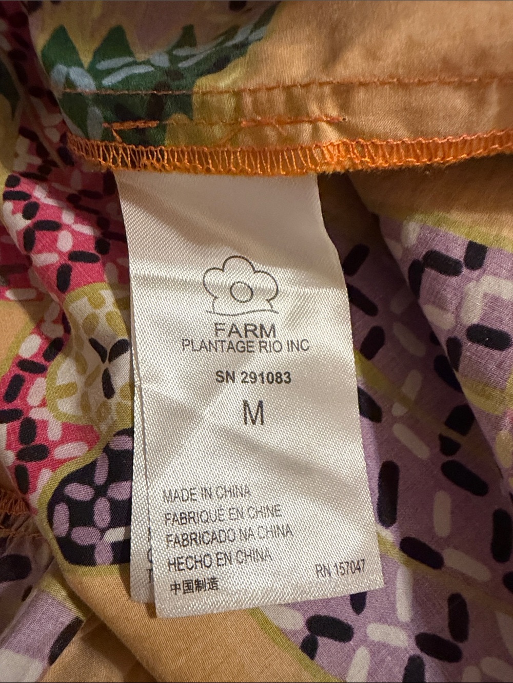 FARM Rio Beaded Macaws Midi Dress with Pink, Purple & Green Print - Picture 9 of 11
